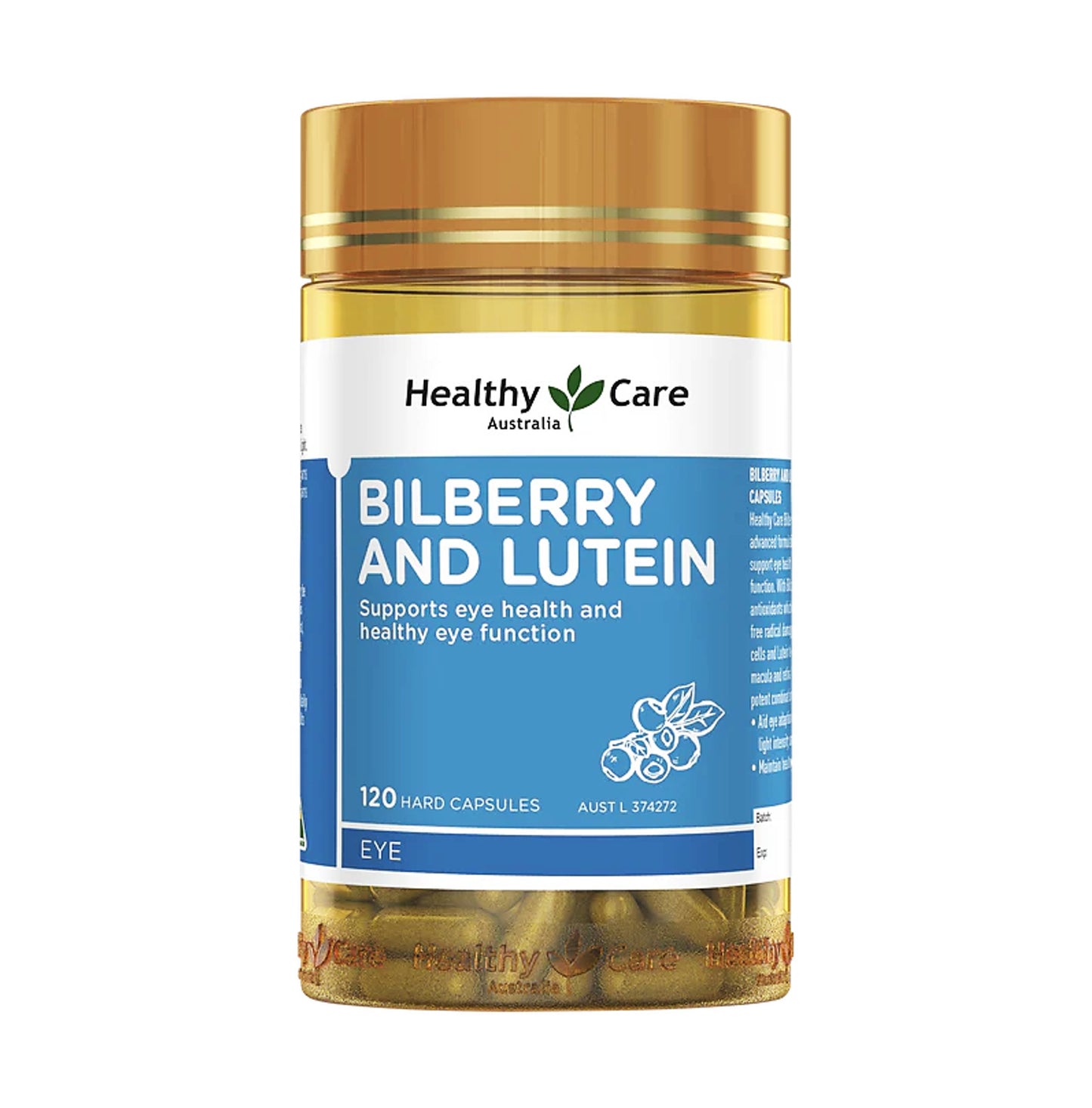 Healthy Care 葉黃素和山桑子 120粒硬膠囊