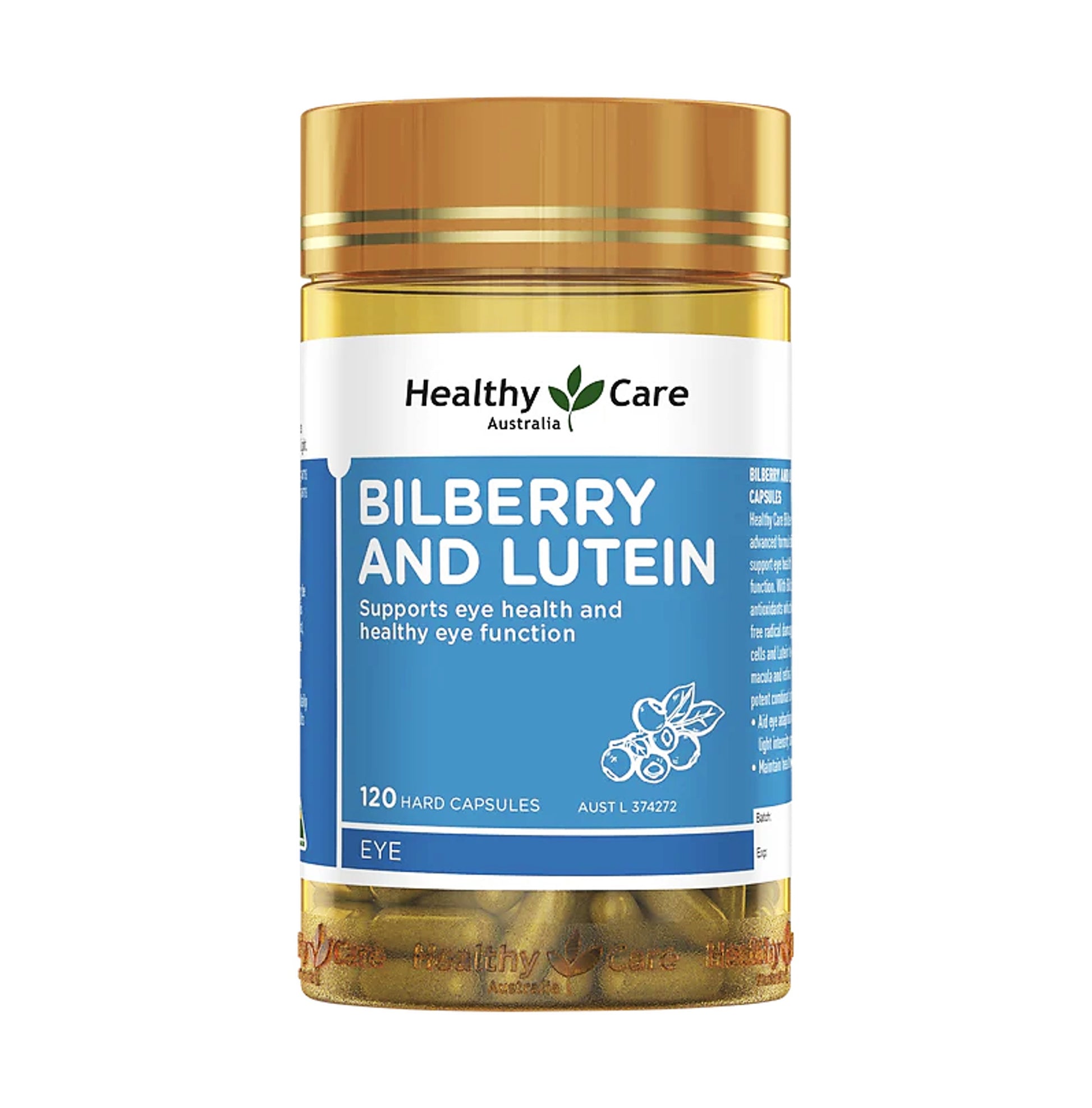 Healthy Care 葉黃素和山桑子 120粒硬膠囊