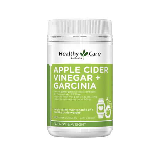 Healthy Care Apple Cider Vinegar + Garcinia 90 Hard Capsules