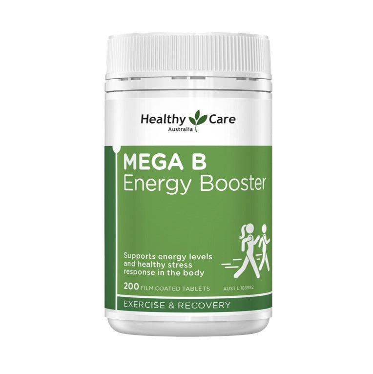 Healthy Care MEGA B Energy Booster 200 Film Coated Tablets