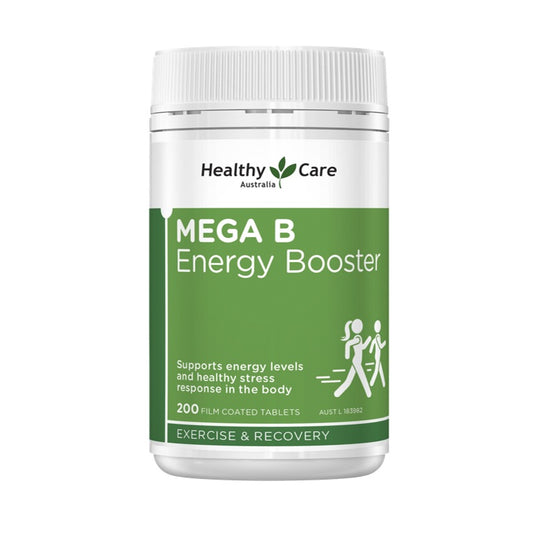 Healthy Care MEGA B Energy Booster 200 Film Coated Tablets