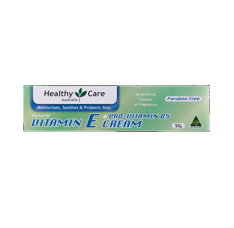 Healthy Care Natural Vitamin E + Pro-Vitamin B5 Cream 50g