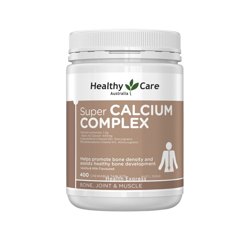 Healthy Care Super Calcium Complex 400 Chewable Tablets