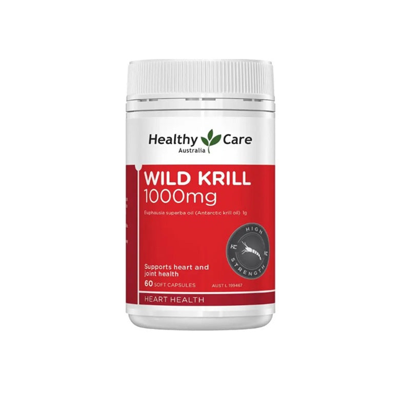 Healthy Care Wild Krill 1000mg 60 Soft Capsules