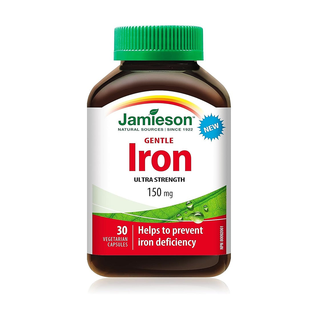 Jamieson 超強健體 鐵質補充品 150 毫克 30 粒素食膠囊 [平行進口]