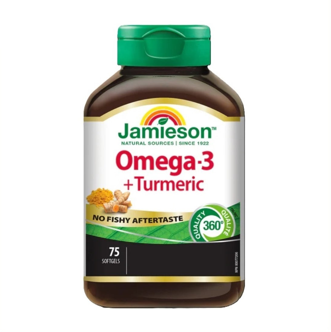 Jamieson 奧米加-3 + 薑黃 75粒軟膠囊