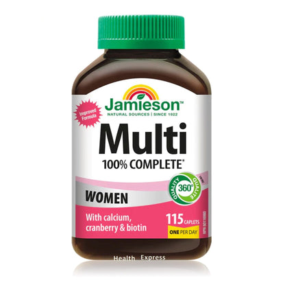 Jamieson 女士全效多種維他命 115 粒【平行進口｜素食配方｜免疫力提升】
