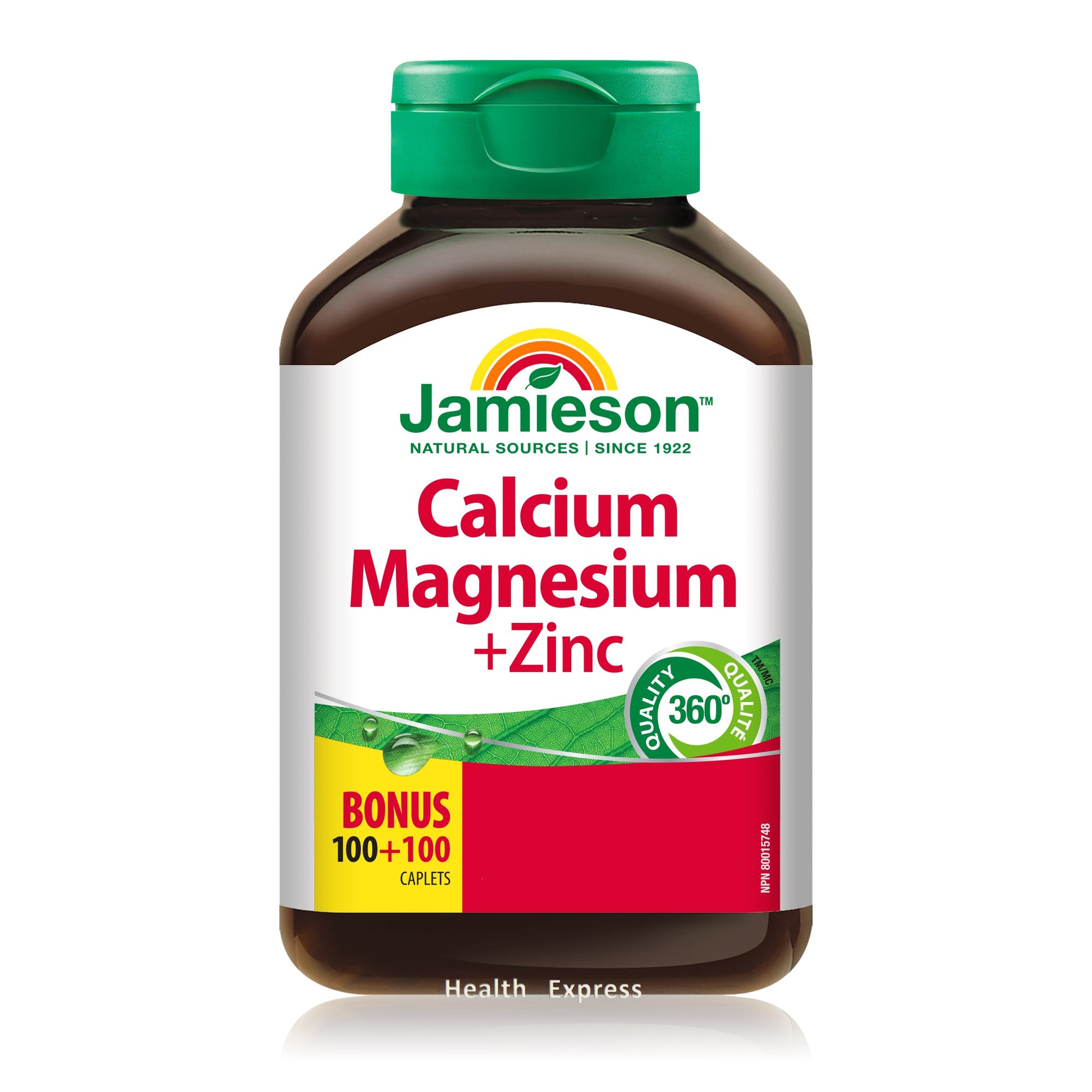 Jamieson 鈣鎂鋅 (超值加量裝) 200 粒裝 (包裝隨機提供)