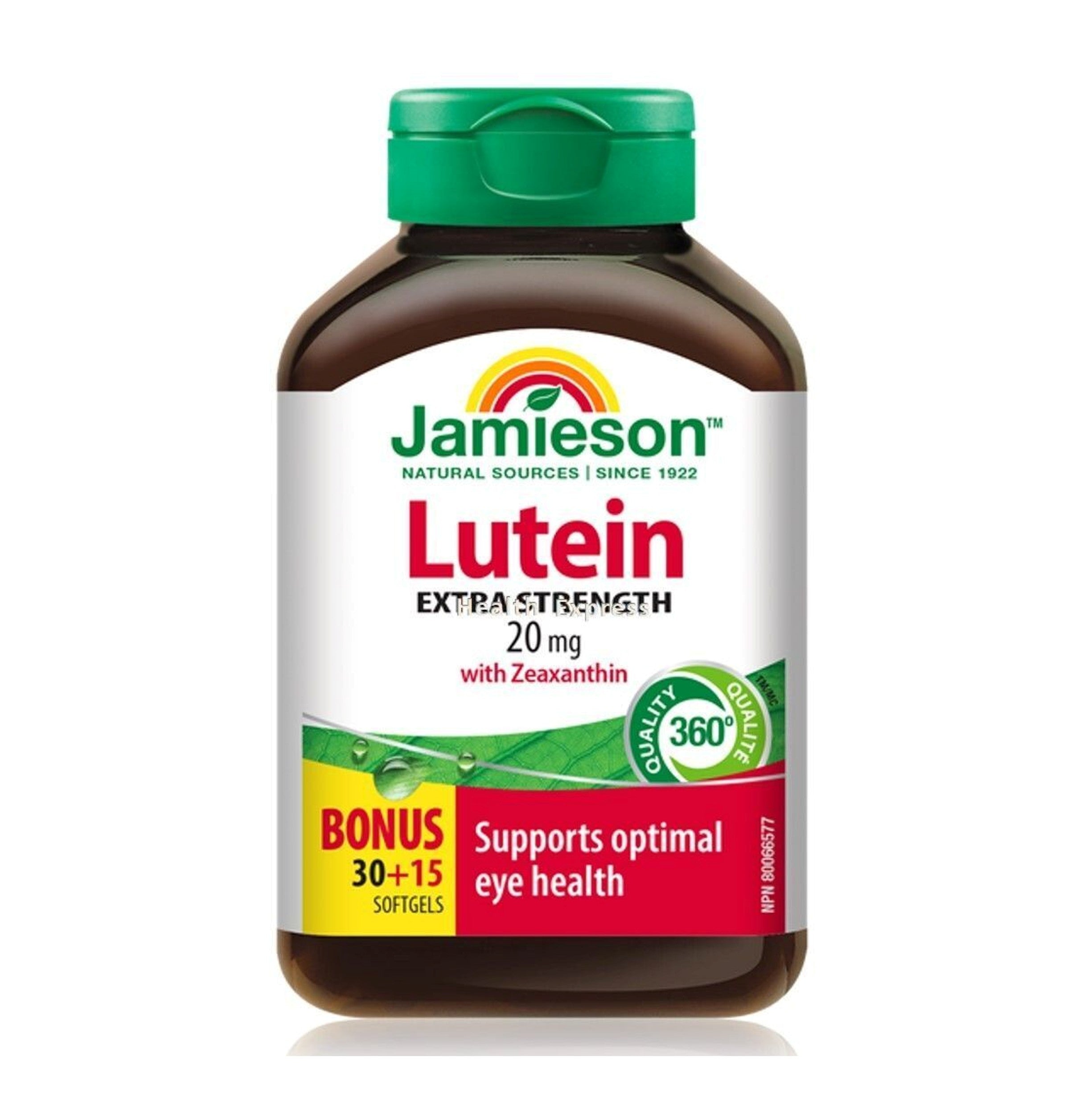 Jamieson 特強護眼葉黃素精華 (20 毫克) 45 粒