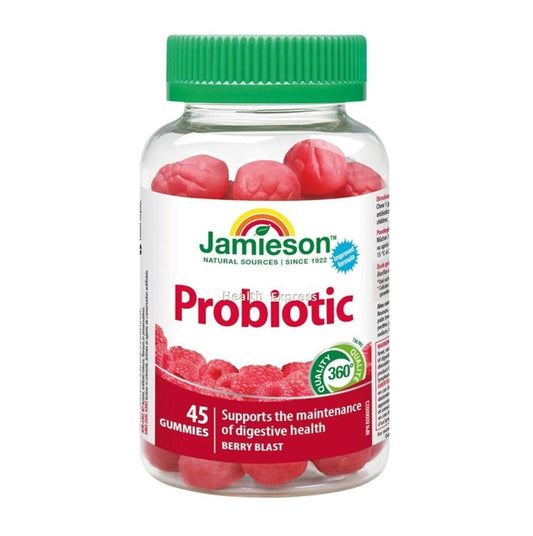 Jamieson 特強天然益生菌軟糖 (漿果味) 45 粒 (包裝隨機提供)