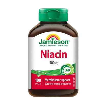 Jamieson 活力能量菸鹼酸 500毫克 100粒