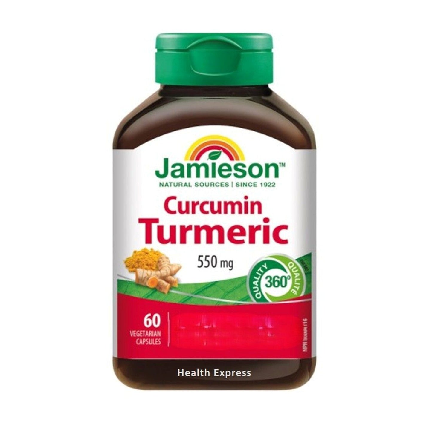 Jamieson 薑黃素 50:1 高濃縮精華 (550 毫克) 60 粒裝