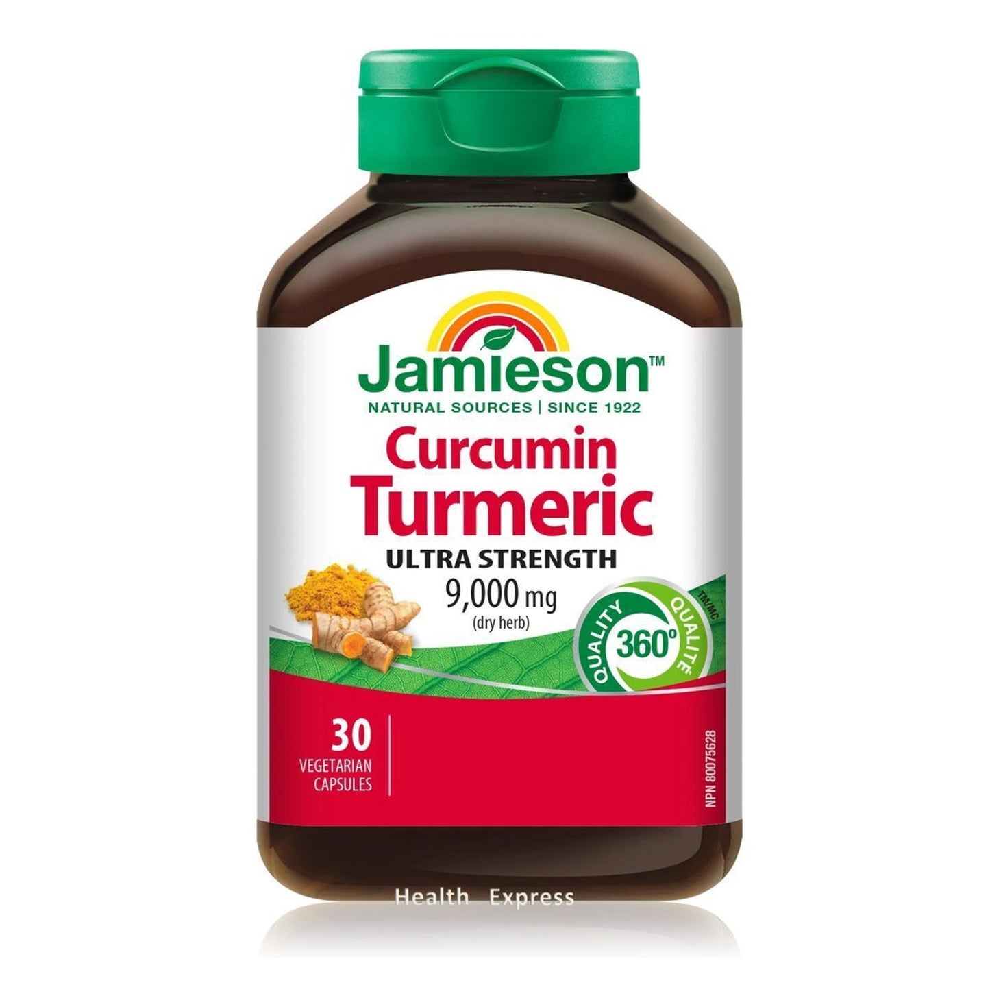 Jamieson 特強薑黃素精華 (9000 毫克) 30 粒 包裝隨機提供)