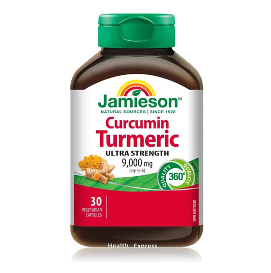 Jamieson 特強薑黃素精華 (9000 毫克) 30 粒 包裝隨機提供)