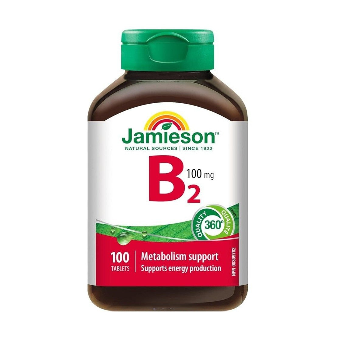 Jamieson 維他命B2 核黃素 100 毫克 100粒 