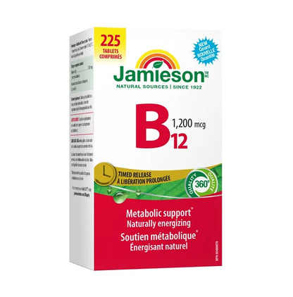Jamieson 長效維他命 B 12 (1200 微克) 225 粒