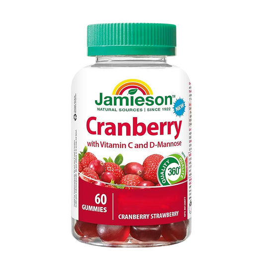 Jamieson 蔓越莓 + 維他命 C & D-甘露軟糖 草莓味 60粒