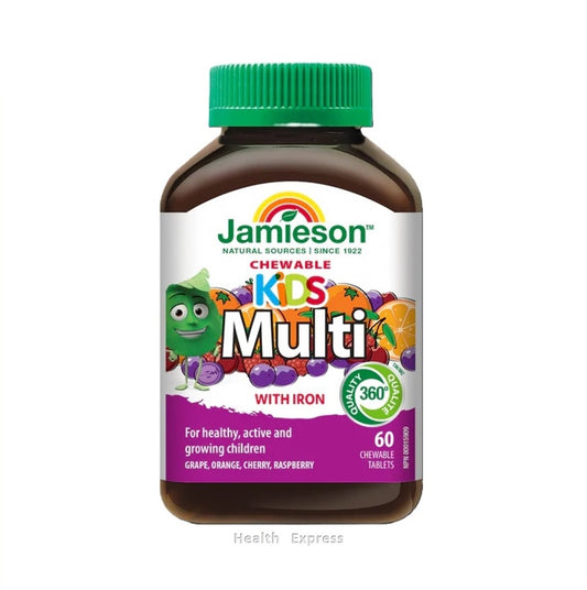 Jamieson 兒童多種維他命+鐵 咀嚼片 60片