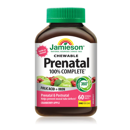 Jamieson 孕婦全效多種維他命+ 鐵 (全新配方) 咀嚼片 60 粒 (包裝隨機提供)
