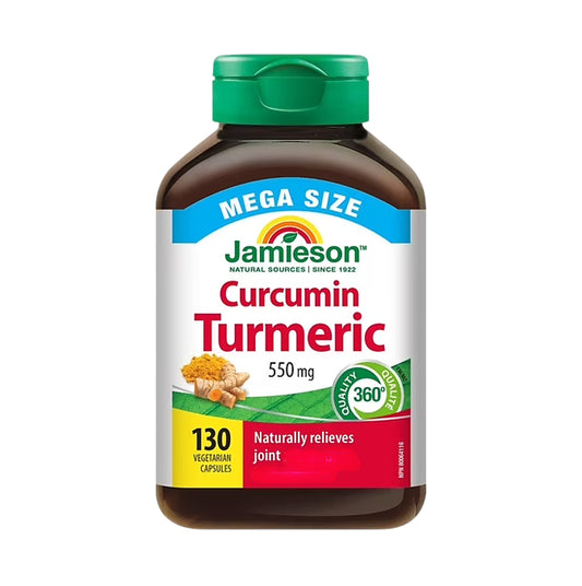 Jamieson Curcumin Turmeric (550 mg) 130 vegetarian capsules mega size [Parallel Goods]