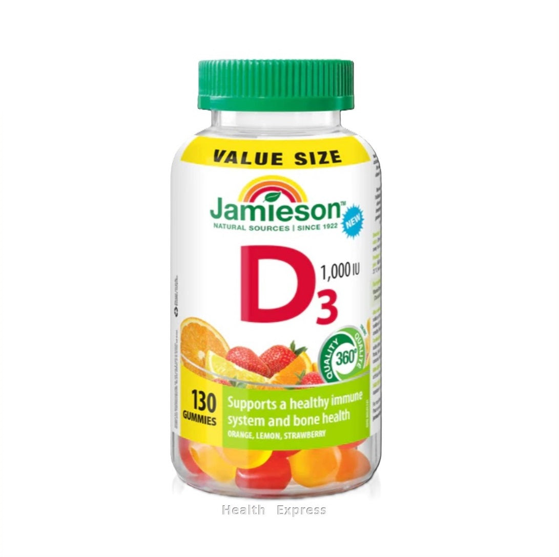 Jamieson 維他命D3 1000IU 軟糖 130粒軟糖