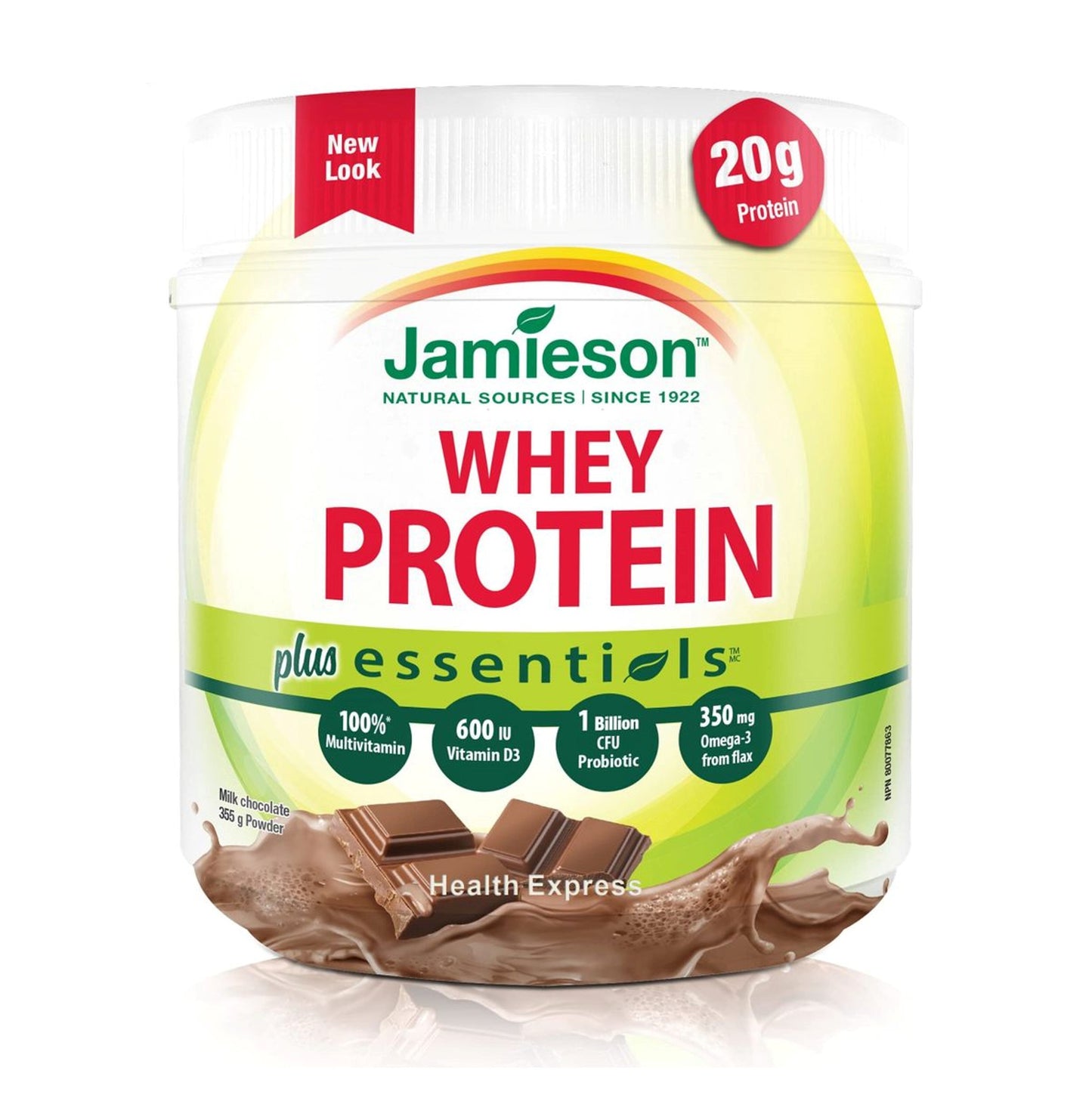 Jamieson Essentials™ Plus 健體蛋白營養粉 - 朱古力味 355/935 克