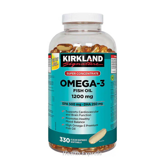 Kirkland Signature 超級濃縮奧米加-3魚油 (EPA500 : DHA250) 330 粒軟膠囊