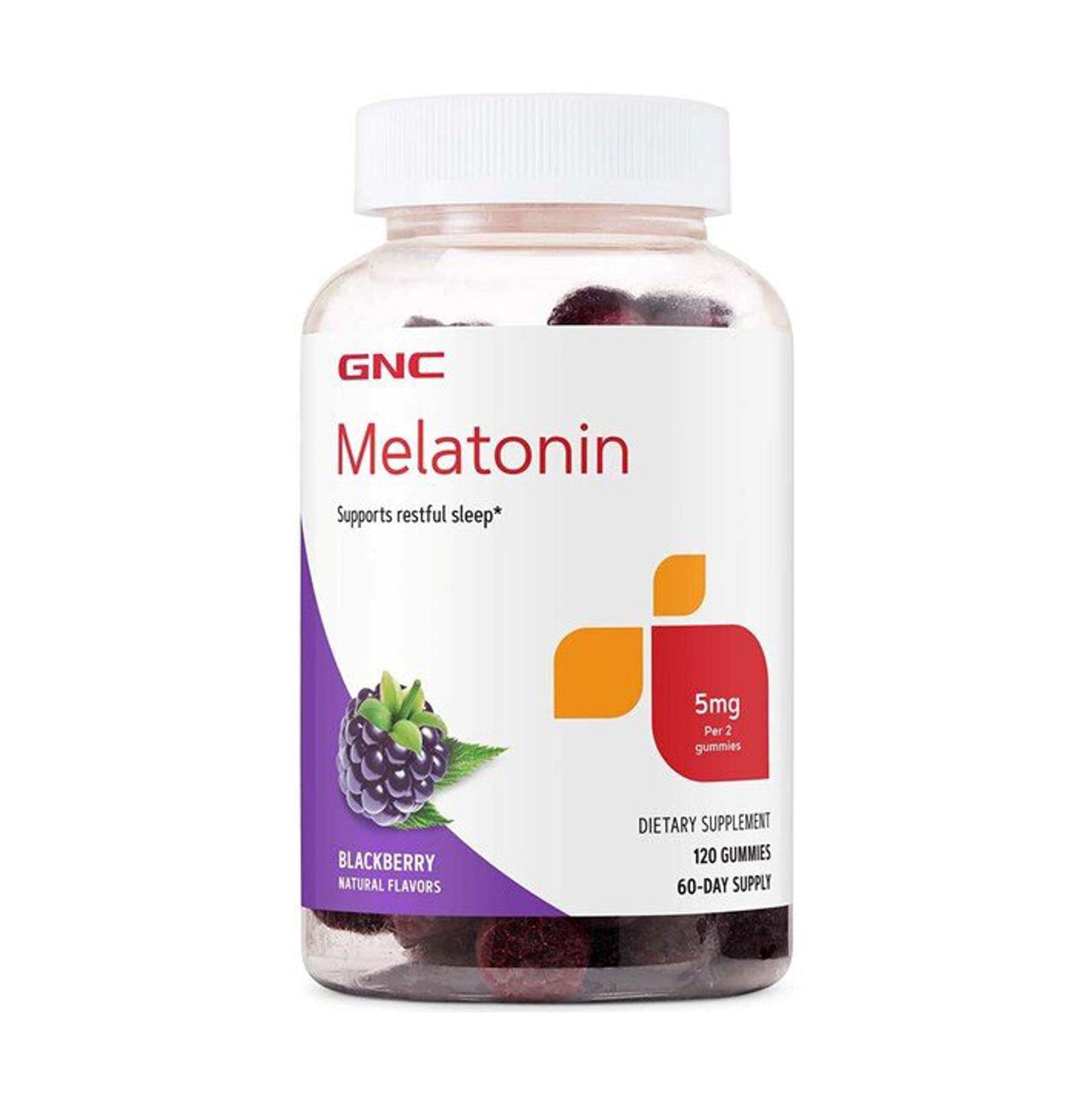 GNC 甜睡 褪黑激素 軟糖 (5毫克) 香甜黑莓味 120 粒
