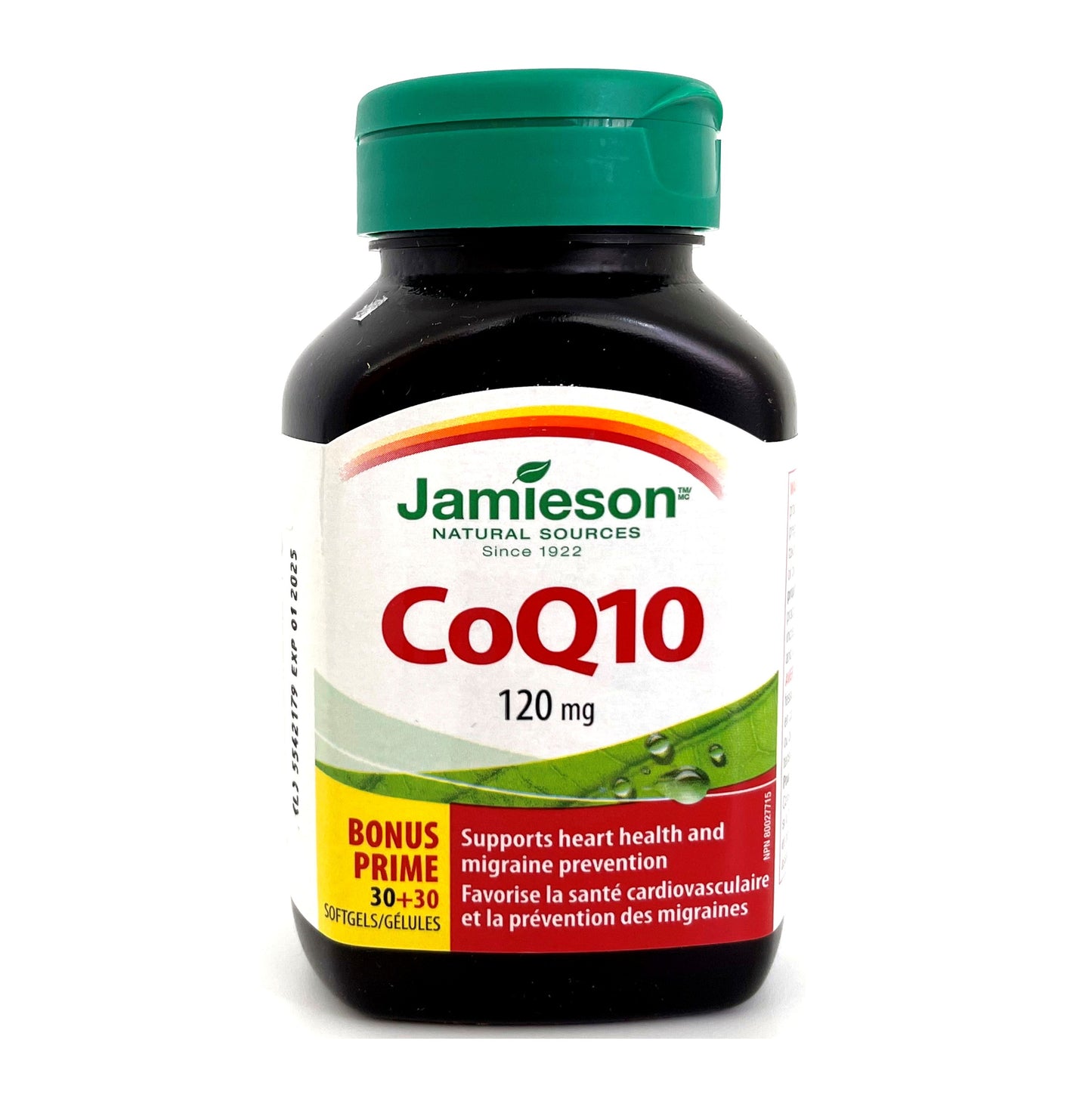 Jamieson 輔酶 Q10 (120 毫克) 60 粒 [平行進口]