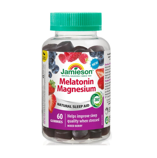 Jamieson 褪黑素鎂混合漿果味 60 粒軟糖  [平行進口]