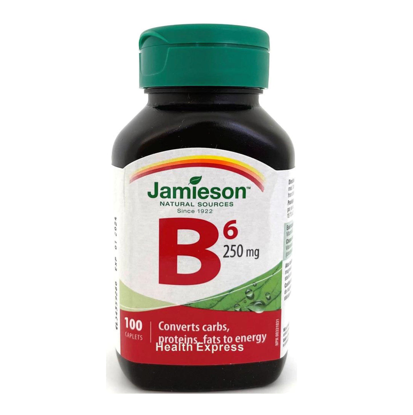 Jamieson 維他命 B6 (250 毫克) 100 粒 [平行進口]