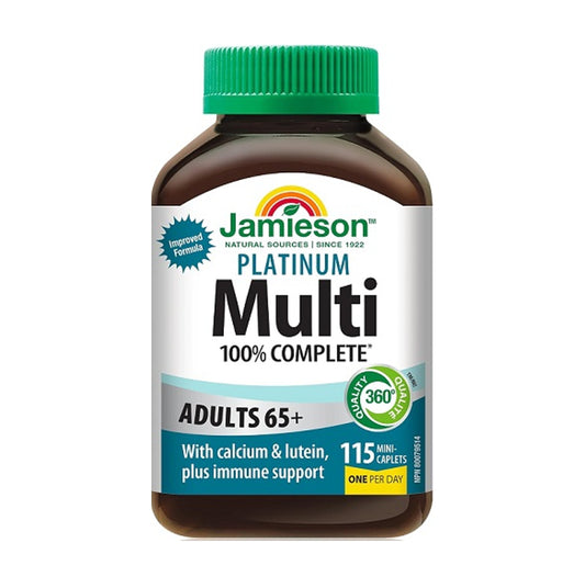Jamieson - 成人 65+ 白金多種維他命 115 粒迷你片 [平行進口]