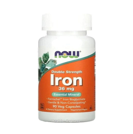 NOW Foods 強效鐵補充劑36毫克90粒素食膠囊 [香港行貨]