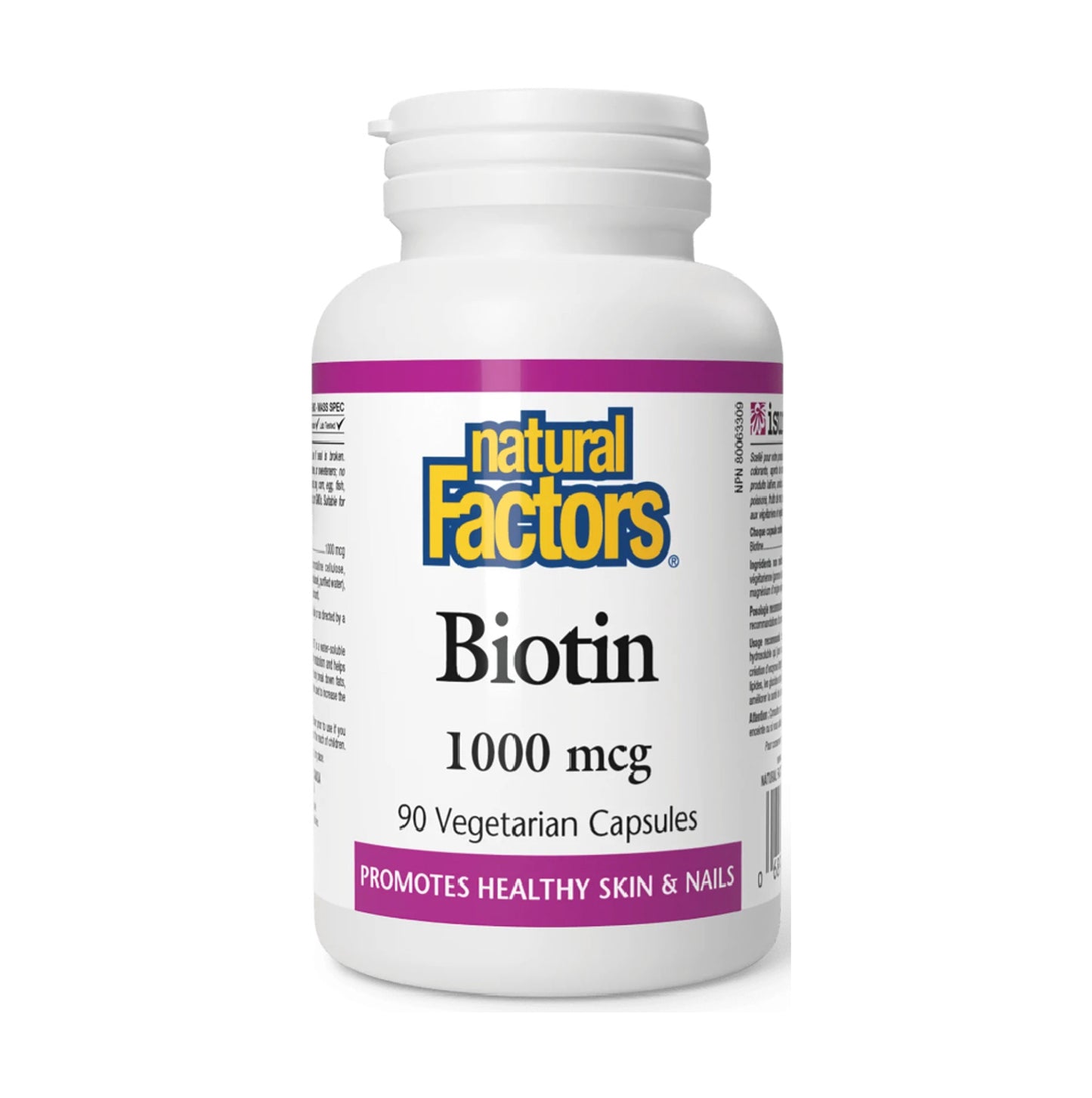 Natural Factors 能量生物素 (1000 微克) 90 粒
