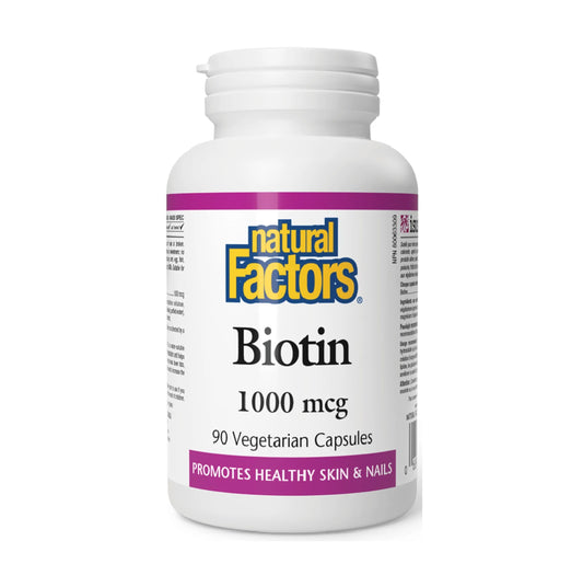 Natural Factors 能量生物素 (1000 微克) 90 粒