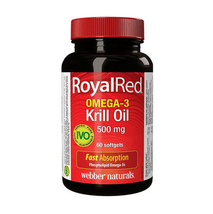 Webber Naturals 奧米加 omega-3 磷蝦油 (500 毫克) 60 粒