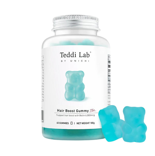 Unichi 澳洲 Unichi Teddi Lab 生髮育髮小熊軟糖 升級版 海鹽青提味 60粒