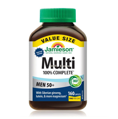 Jamieson - [全新配方]男士 50+ 全效多種維他命 160 粒 超值加量裝 [平行進口]