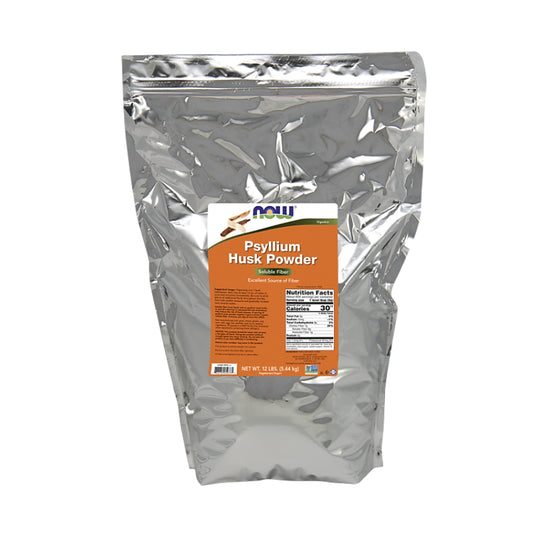 NOW Foods Psyllium Husk Powder 12 LBS (5.44 kg) [Authorised Distributor]