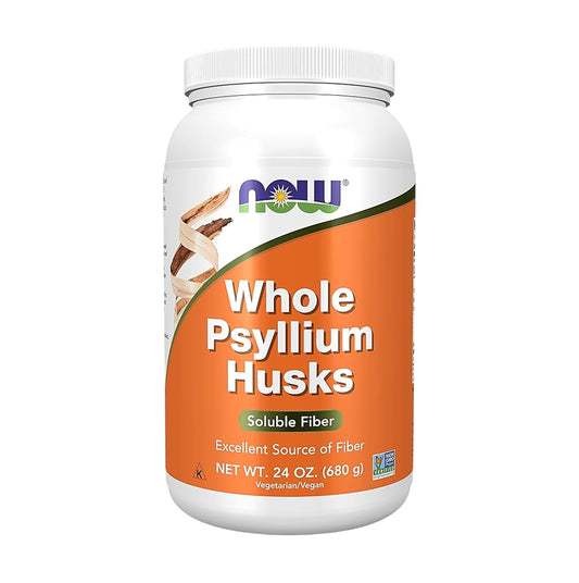 NOW Foods Whole Psyllium Husks 24 oz (680 g) [Authorised Distributor]