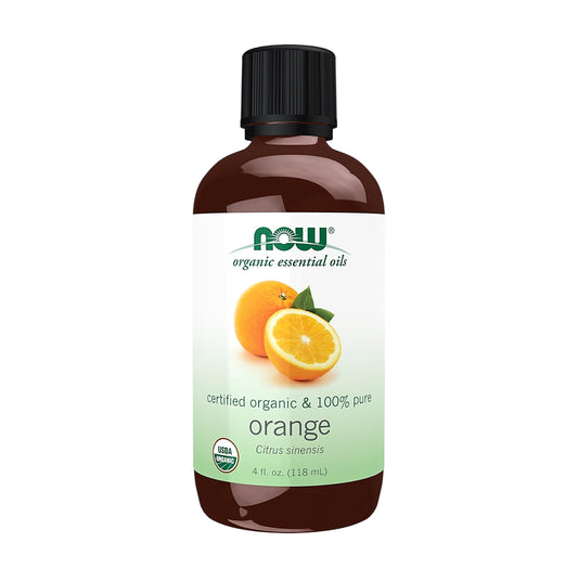 NOW Foods Organic Orange Essential Oil 118ml [Authorised Distributor]