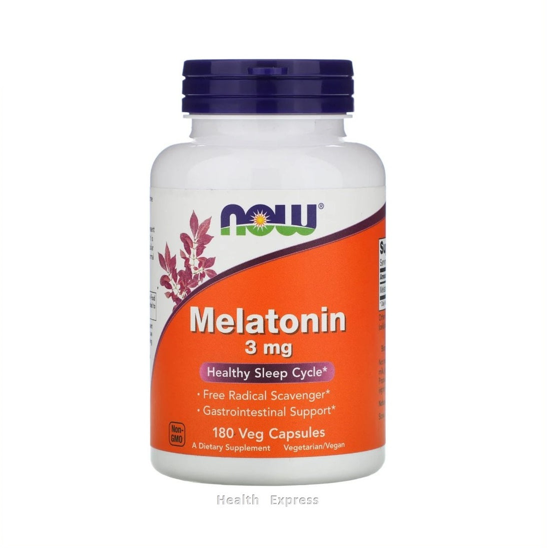 NOW Foods - Melatonin 3 mg 180 veg capsules