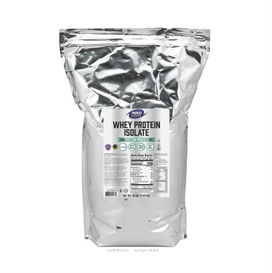 NOW Foods - Sports Whey Protein Isolate Unflavored 10 lbs (4.54KG