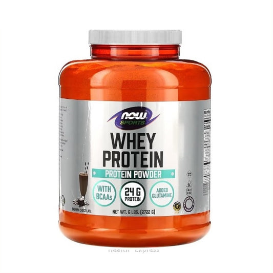 NOW Foods - Sports Whey Protein Powder Creamy Chocolate 6 lbs (2,722G)