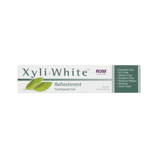 NOW Foods - XyliWhite 潔白牙膏凝膠 無氟 清新薄荷 6.4 盎司（181 克）
