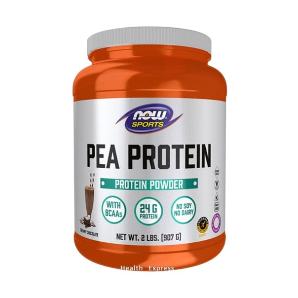 NOW Foods 運動 豌豆蛋白 奶油巧克力 2 磅（907 克）