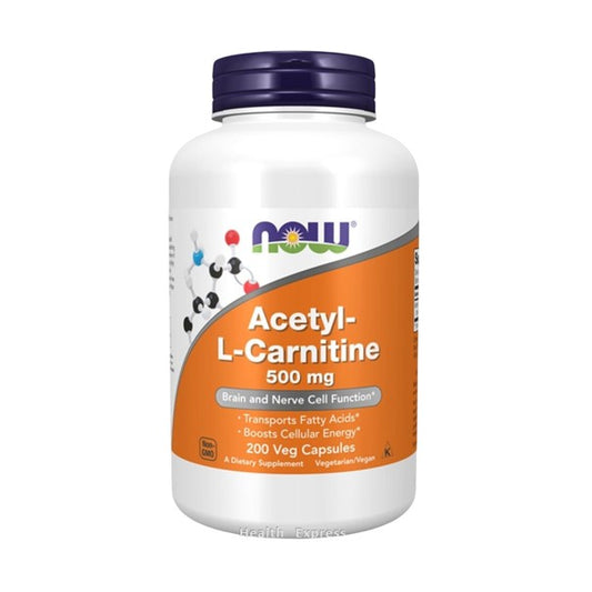 NOW Foods Acetyl-L-Carnitine 500 mg 200 Veg Capsules [Authorised Distributor]
NOW Foods 乙酰 L-肉鹼 500 毫克 200 粒素食膠囊 [香港行貨]