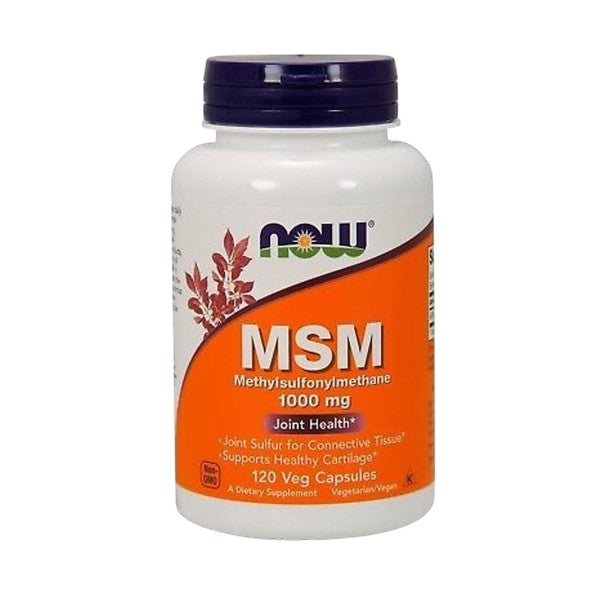 NOW Foods MSM 甲基磺醯甲烷 1,000mg 120 素食膠囊 關節 骨骼 肌肉健康 [香港行貨]