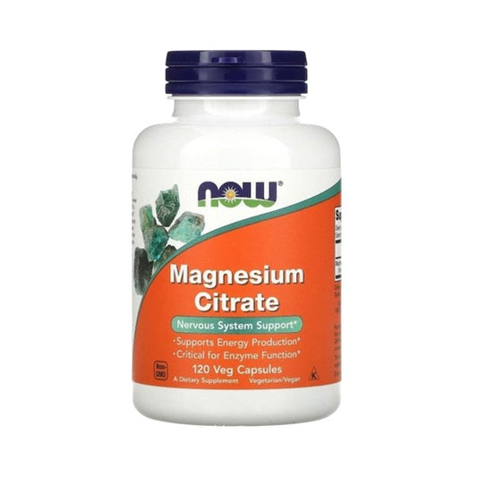 NOW Foods 檸檬酸鎂 120粒素食膠囊
Magnesium Citrate 120 Veg Capsules