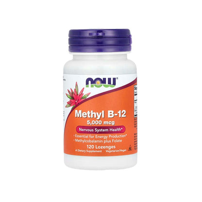 NOW Foods Methyl B-12 5,000 mcg 120 Lozenges